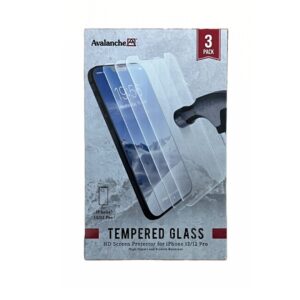 AVALANCHE 3 Pack Tempered Glass For iPhone 12/12 PRO